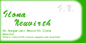 ilona neuvirth business card